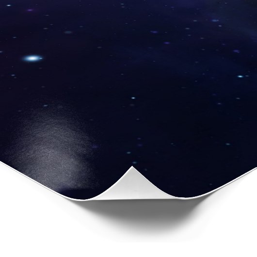 hallo "Vanuit de ruimte" Perfect Poster (Hoek)