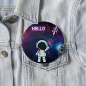 Hallo Vanuit de ruimte, Ronde Button 4,0 Cm (In situ)