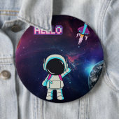 Hallo Vanuit de ruimte, Ronde Button 6,0 Cm (In situ)