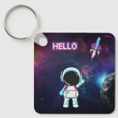 Hallo Vanuit de ruimte. Sleutelhanger (Voorkant)