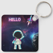 Hallo Vanuit de ruimte. Sleutelhanger (Achterkant)