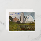 Hallo Vanuit het Boerderij Folie Feestdagen Briefkaart (Voorkant / Achterkant)