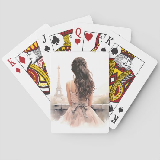 Hallo vanuit Paris Pokerkaarten (Achterkant)