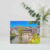 Hallo Vanuit Straatsburg, Frankrijk Briefkaart (Staand voorkant)