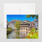 Hallo Vanuit Straatsburg, Frankrijk Briefkaart (Voorkant / Achterkant)