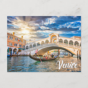 Hallo vanuit Venetië, Italië Briefkaart