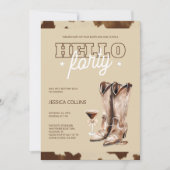 Hallo Veertig rustieke Westerne 40e verjaardagsfee Kaart (Voorkant)