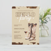 Hallo Veertig rustieke Westerne 40e verjaardagsfee Kaart (Staand voorkant)