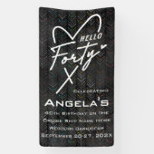 Hallo Veertig verjaardag Cruise Door Spandoek (Verticaal)