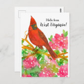 Hallo Verenigde Staten - West Virginia Northern Ca Briefkaart (Voorkant / Achterkant)