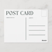 Hallo Verplaats stad Michigan Briefkaart (Achterkant)