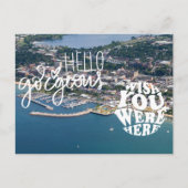 Hallo Verplaats stad Michigan Briefkaart (Voorkant)