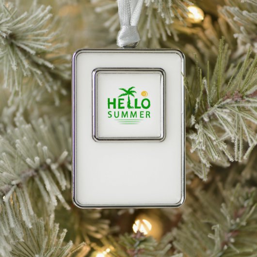 hallo verzilverd omlijst ornament (Boom)