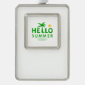 hallo verzilverd omlijst ornament (Voorkant)
