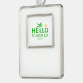 hallo verzilverd omlijst ornament (Links)