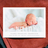 HALLO VET Foto's baby geboorte Aankondiging