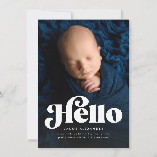 Hallo Vet retro Aankondiging (Voorkant)