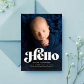 Hallo Vet retro Aankondiging