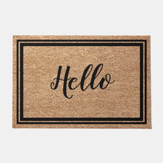 Hallo Vet Vriendelijk © Faux Coir Doormat Design Deurmat (Voorkant)