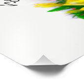 hallo vetgedrukte rode en gele tulpen foto afdruk (Hoek)