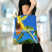 Hallo Vetgele zonnebloem fotografie Tote Bag