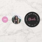 Hallo vierde 0 | Milestone Verjaardag Custom Party Confetti (Achterkanten)