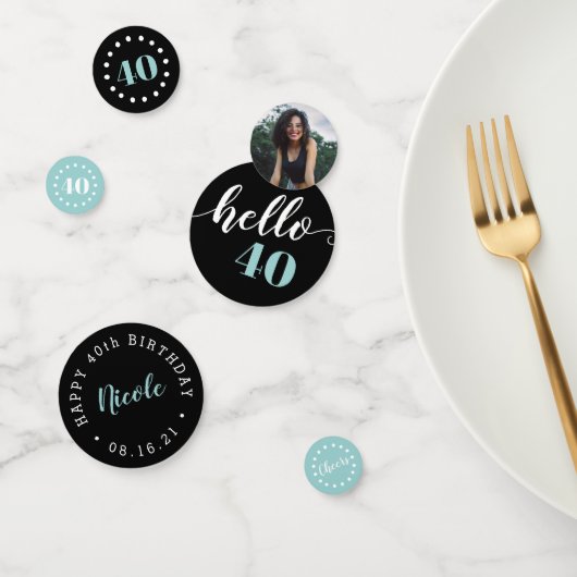 Hallo vierde 0 | Milestone Verjaardag Custom Party Confetti (Groep)