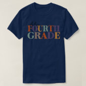 Hallo Vierde graad leraar Shirt 4de graad Teache (Design voorkant)