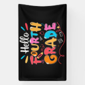 hallo vierde graad spandoek (Verticaal)