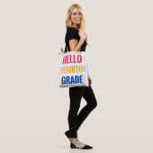hallo vierde graad tote bag (Op model)