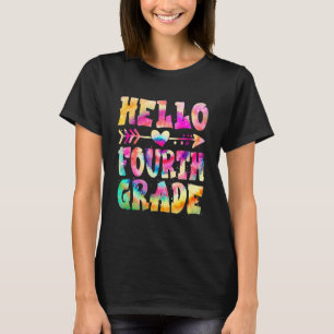 hallo Vierde graad Verf Eerste Dag Kute Terug naar T-shirt