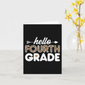hallo vierde klas lade kaart (Gele Bloem)