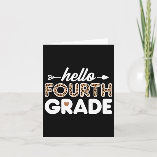 hallo vierde klas lade kaart (Voorkant)