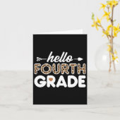 hallo vierde klas lade kaart (Gele Bloem)