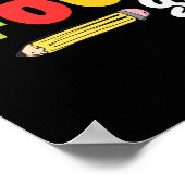 Hallo Vierde klas Team 4de klas Vibes Eerste Dag Poster (Hoek)