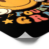 Hallo Vierde klas terug naar school groovy leraar  Poster (Hoek)