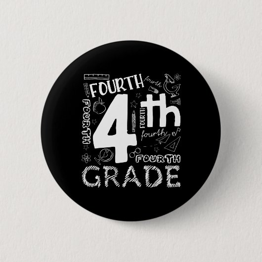 hallo vierde klas van de lerarenopleiding en team ronde button 5,7 cm (Voorkant)