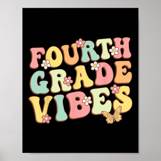Hallo Vierde klas Vibes Poster (Voorkant)
