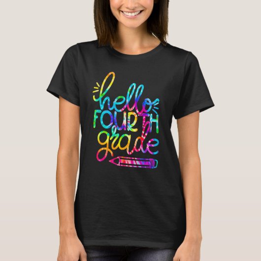 hallo vierde rang: terug naar schoolleraar K T-shirt (Voorkant)