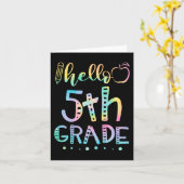 hallo vijfde graad 5e graad Terug naar school lera Kaart (Gele Bloem)