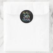 hallo vijfde graad 5e graad Terug naar school lera Ronde Sticker (Tas)