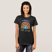 hallo vijfde graad regenboogteam t-shirt (Voorkant volledig)