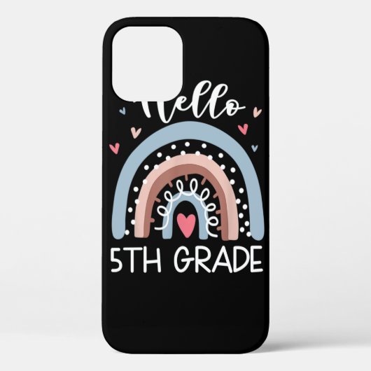 hallo vijfde klas Funny Boho regenboog terug naar  Case-Mate iPhone Case (Achterkant)