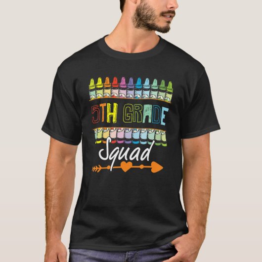 hallo vijfde klas lerarenteam t-shirt (Voorkant)