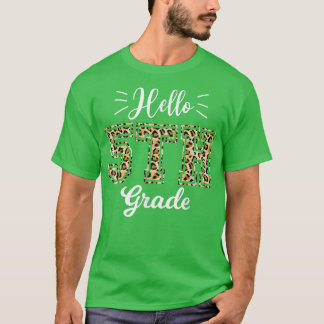 Hallo vijfde klas terug naar school 1ste dag luipa t-shirt