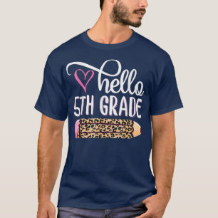 hallo vijfde klas van het vijfde klas-team t-shirt