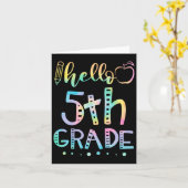 Hallo vijfde leerjaar 5e leerjaar Byck naar school Kaart (Gele Bloem)