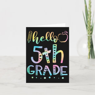 Hallo vijfde leerjaar 5e leerjaar Byck naar school Kaart