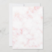 Hallo Vijftig chique marmer 50ste verjaardagsfeest Kaart (Achterkant)