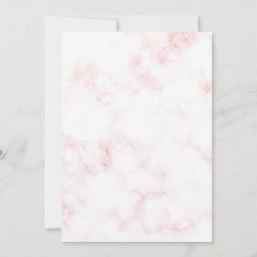 Hallo Vijftig chique marmer 50ste verjaardagsfeest Kaart (Achterkant)